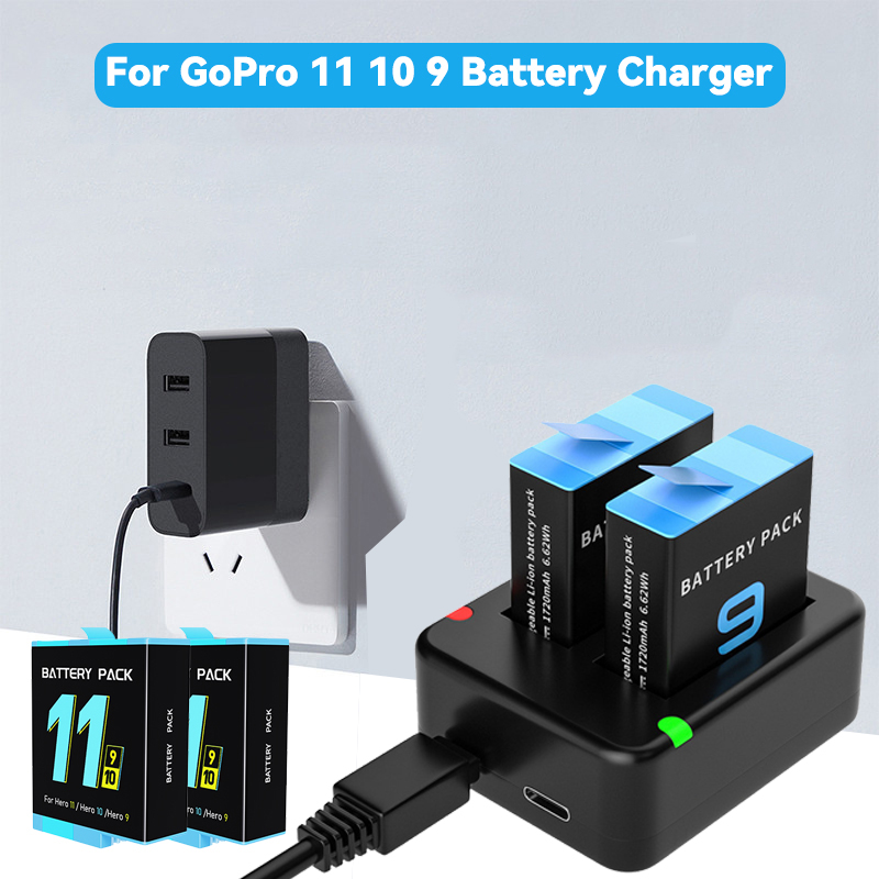 Cargador de batería doble con  - Gopro Action Camera Hero 12 Black reseña y precio