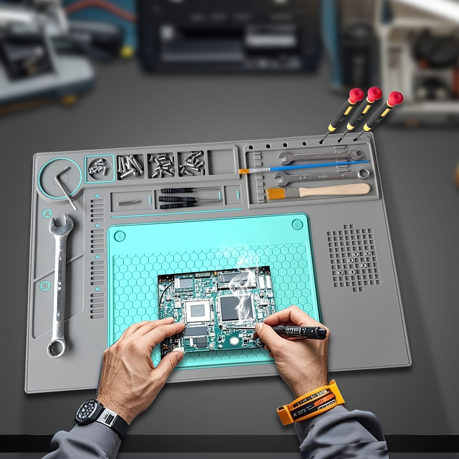 Estera de soldadura resistente - Electronics Repair Business reseña y precio