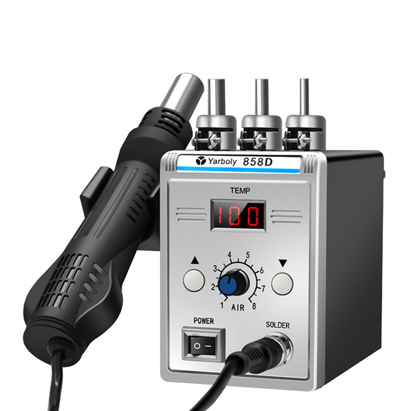 Pistola de aire caliente 858D  - Hot Air Station 858 reseña y precio